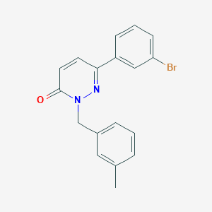 molecular formula C18H15BrN2O B3411001 6-(3-bromophenyl)-2-(3-methylbenzyl)pyridazin-3(2H)-one CAS No. 899989-61-8