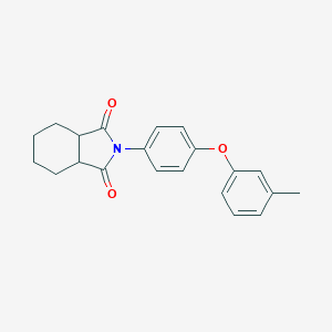 molecular formula C21H21NO3 B341102 2-[4-(3-methylphenoxy)phenyl]hexahydro-1H-isoindole-1,3(2H)-dione 