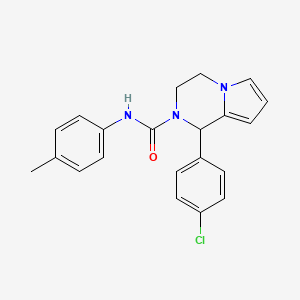 molecular formula C21H20ClN3O B3411028 1-(4-chlorophenyl)-N-(p-tolyl)-3,4-dihydropyrrolo[1,2-a]pyrazine-2(1H)-carboxamide CAS No. 900001-67-4