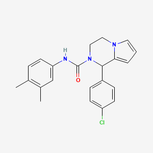1-(4-chlorophenyl)-N-(3,4-dimethylphenyl)-3,4-dihydropyrrolo[1,2-a]pyrazine-2(1H)-carboxamide