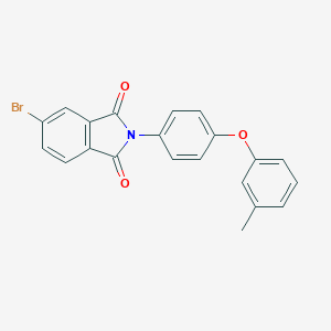 molecular formula C21H14BrNO3 B341104 5-bromo-2-[4-(3-methylphenoxy)phenyl]-1H-isoindole-1,3(2H)-dione 