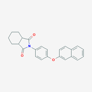 molecular formula C24H21NO3 B341114 2-[4-(2-naphthyloxy)phenyl]hexahydro-1H-isoindole-1,3(2H)-dione 