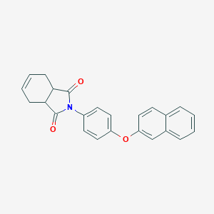 molecular formula C24H19NO3 B341115 2-[4-(2-naphthyloxy)phenyl]-3a,4,7,7a-tetrahydro-1H-isoindole-1,3(2H)-dione 