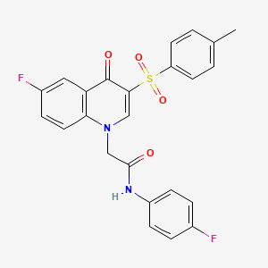 2-(6-fluoro-4-oxo-3-tosylquinolin-1(4H)-yl)-N-(4-fluorophenyl)acetamide