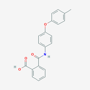 molecular formula C21H17NO4 B341116 2-{[4-(4-Methylphenoxy)anilino]carbonyl}benzoic acid 