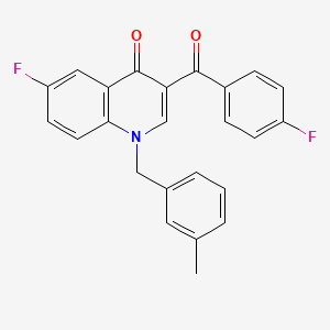 molecular formula C24H17F2NO2 B3411170 6-Fluoro-3-(4-fluorobenzoyl)-1-[(3-methylphenyl)methyl]-1,4-dihydroquinolin-4-one CAS No. 902624-61-7
