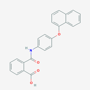 molecular formula C24H17NO4 B341120 2-{[4-(1-Naphthyloxy)anilino]carbonyl}benzoic acid 