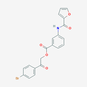 [2-(4-Bromophenyl)-2-oxoethyl] 3-(furan-2-carbonylamino)benzoate