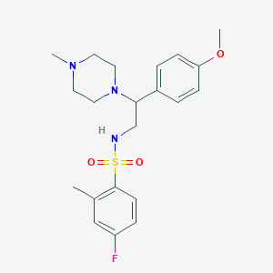4-fluoro-N-(2-(4-methoxyphenyl)-2-(4-methylpiperazin-1-yl)ethyl)-2-methylbenzenesulfonamide