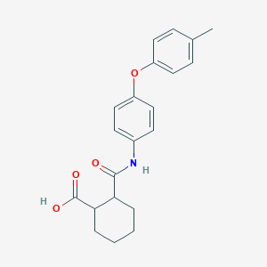 molecular formula C21H23NO4 B341129 2-{[4-(4-METHYLPHENOXY)PHENYL]CARBAMOYL}CYCLOHEXANE-1-CARBOXYLIC ACID 