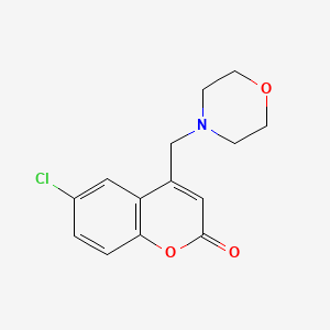 molecular formula C14H14ClNO3 B3411317 6-chloro-4-(morpholin-4-ylmethyl)-2H-chromen-2-one CAS No. 904007-77-8