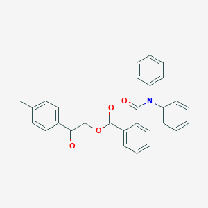 molecular formula C29H23NO4 B341136 2-(4-Methylphenyl)-2-oxoethyl 2-(diphenylcarbamoyl)benzoate 