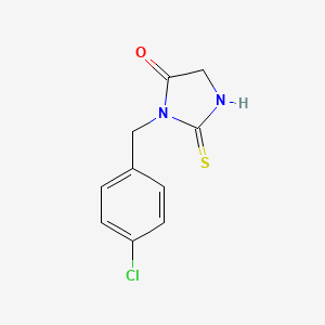 3-[(4-Chlorophenyl)methyl]-2-sulfanylideneimidazolidin-4-one