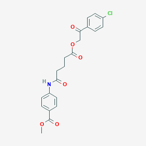 Methyl 4-({5-[2-(4-chlorophenyl)-2-oxoethoxy]-5-oxopentanoyl}amino)benzoate