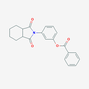 molecular formula C21H19NO4 B341161 3-(1,3-dioxooctahydro-2H-isoindol-2-yl)phenyl benzoate 