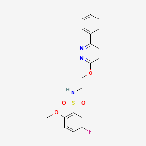 5-fluoro-2-methoxy-N-(2-((6-phenylpyridazin-3-yl)oxy)ethyl)benzenesulfonamide