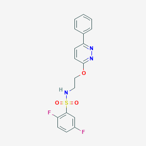 2,5-difluoro-N-(2-((6-phenylpyridazin-3-yl)oxy)ethyl)benzenesulfonamide