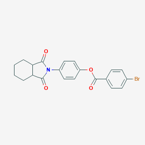molecular formula C21H18BrNO4 B341175 4-(1,3-dioxooctahydro-2H-isoindol-2-yl)phenyl 4-bromobenzoate 