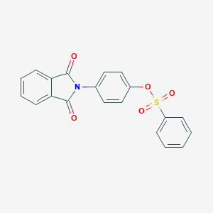 molecular formula C20H13NO5S B341188 4-(1,3-dioxo-1,3-dihydro-2H-isoindol-2-yl)phenyl benzenesulfonate 
