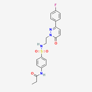 N-[4-({2-[3-(4-fluorophenyl)-6-oxo-1,6-dihydropyridazin-1-yl]ethyl}sulfamoyl)phenyl]propanamide