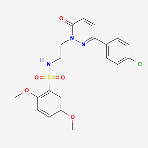 N-(2-(3-(4-chlorophenyl)-6-oxopyridazin-1(6H)-yl)ethyl)-2,5-dimethoxybenzenesulfonamide
