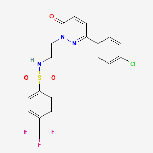 N-(2-(3-(4-chlorophenyl)-6-oxopyridazin-1(6H)-yl)ethyl)-4-(trifluoromethyl)benzenesulfonamide