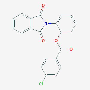 molecular formula C21H12ClNO4 B341200 2-(1,3-dioxo-1,3-dihydro-2H-isoindol-2-yl)phenyl 4-chlorobenzoate 