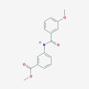 molecular formula C16H15NO4 B341201 Methyl 3-[(3-methoxybenzoyl)amino]benzoate 