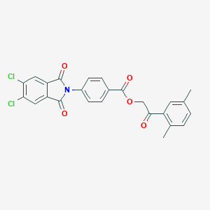 2-(2,5-dimethylphenyl)-2-oxoethyl 4-(5,6-dichloro-1,3-dioxo-1,3-dihydro-2H-isoindol-2-yl)benzoate