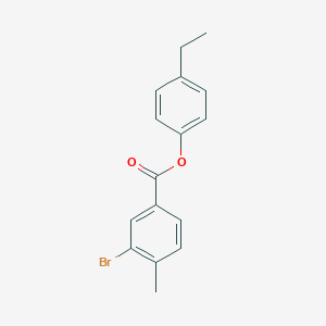 molecular formula C16H15BrO2 B341259 4-Ethylphenyl 3-bromo-4-methylbenzoate 
