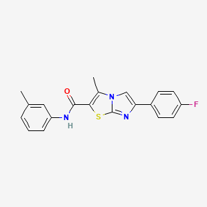 6-(4-fluorophenyl)-3-methyl-N-(3-methylphenyl)imidazo[2,1-b][1,3]thiazole-2-carboxamide
