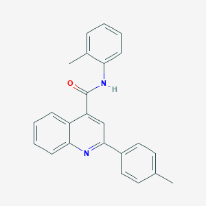 molecular formula C24H20N2O B341284 N-(2-methylphenyl)-2-(4-methylphenyl)quinoline-4-carboxamide 
