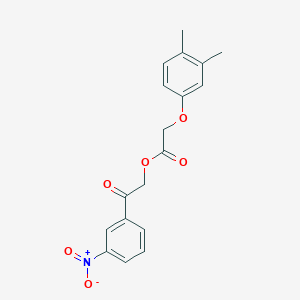 2-{3-Nitrophenyl}-2-oxoethyl (3,4-dimethylphenoxy)acetate