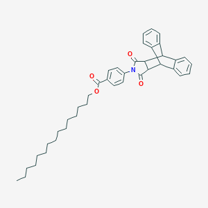 molecular formula C40H47NO4 B341293 Pentadecyl 4-(16,18-dioxo-17-azapentacyclo[6.6.5.02,7.09,14.015,19]nonadeca-2,4,6,9,11,13-hexaen-17-yl)benzoate 