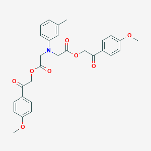 2-(4-Methoxyphenyl)-2-oxoethyl ({2-[2-(4-methoxyphenyl)-2-oxoethoxy]-2-oxoethyl}-3-methylanilino)acetate
