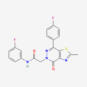 N-(3-fluorophenyl)-2-(7-(4-fluorophenyl)-2-methyl-4-oxothiazolo[4,5-d]pyridazin-5(4H)-yl)acetamide