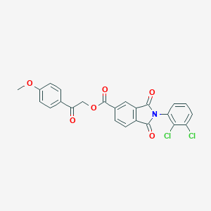 molecular formula C24H15Cl2NO6 B341306 2-(4-Methoxyphenyl)-2-oxoethyl 2-(2,3-dichlorophenyl)-1,3-dioxo-5-isoindolinecarboxylate 
