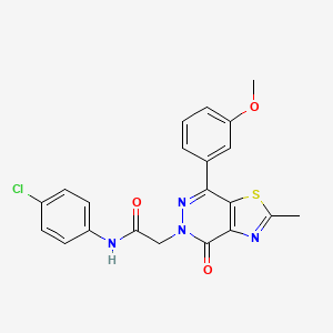 N-(4-chlorophenyl)-2-(7-(3-methoxyphenyl)-2-methyl-4-oxothiazolo[4,5-d]pyridazin-5(4H)-yl)acetamide