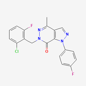 6-(2-chloro-6-fluorobenzyl)-1-(4-fluorophenyl)-4-methyl-1H-pyrazolo[3,4-d]pyridazin-7(6H)-one