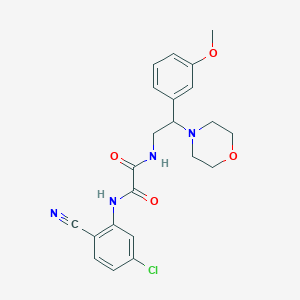 N1-(5-chloro-2-cyanophenyl)-N2-(2-(3-methoxyphenyl)-2-morpholinoethyl)oxalamide