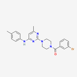 2-[4-(3-bromobenzoyl)piperazin-1-yl]-6-methyl-N-(4-methylphenyl)pyrimidin-4-amine