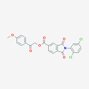 molecular formula C24H15Cl2NO6 B341338 2-(4-Methoxyphenyl)-2-oxoethyl 2-(2,5-dichlorophenyl)-1,3-dioxo-5-isoindolinecarboxylate 