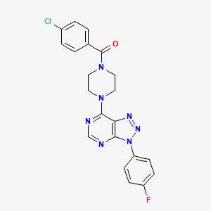 (4-chlorophenyl)(4-(3-(4-fluorophenyl)-3H-[1,2,3]triazolo[4,5-d]pyrimidin-7-yl)piperazin-1-yl)methanone