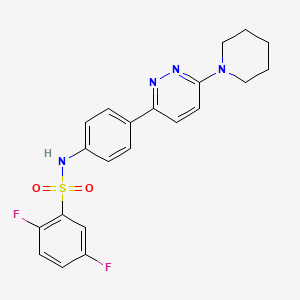 2,5-difluoro-N-(4-(6-(piperidin-1-yl)pyridazin-3-yl)phenyl)benzenesulfonamide