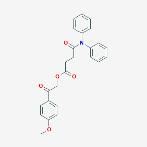 2-(4-Methoxyphenyl)-2-oxoethyl 4-(diphenylamino)-4-oxobutanoate