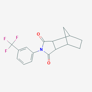 molecular formula C16H14F3NO2 B341365 2-[3-(trifluoromethyl)phenyl]hexahydro-1H-4,7-methanoisoindole-1,3(2H)-dione 