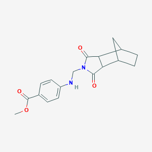 molecular formula C18H20N2O4 B341374 methyl 4-{[(1,3-dioxooctahydro-2H-4,7-methanoisoindol-2-yl)methyl]amino}benzoate 