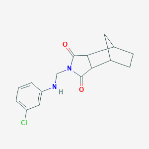 molecular formula C16H17ClN2O2 B341387 2-{[(3-chlorophenyl)amino]methyl}hexahydro-1H-4,7-methanoisoindole-1,3(2H)-dione 