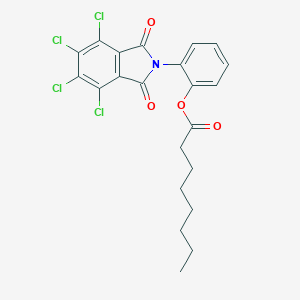 2-(4,5,6,7-tetrachloro-1,3-dioxo-1,3-dihydro-2H-isoindol-2-yl)phenyl octanoate