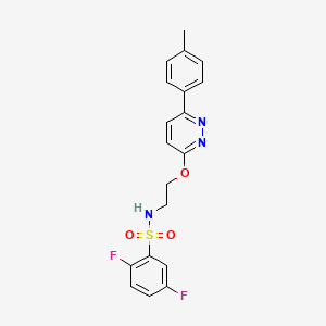 molecular formula C19H17F2N3O3S B3414021 2,5-difluoro-N-(2-((6-(p-tolyl)pyridazin-3-yl)oxy)ethyl)benzenesulfonamide CAS No. 946287-10-1